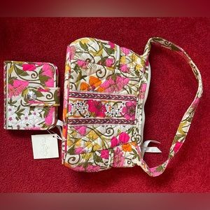 Vera Bradley Tea Garden matching purse and wallet